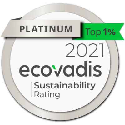 EcoVadis Platinum Medal 2021