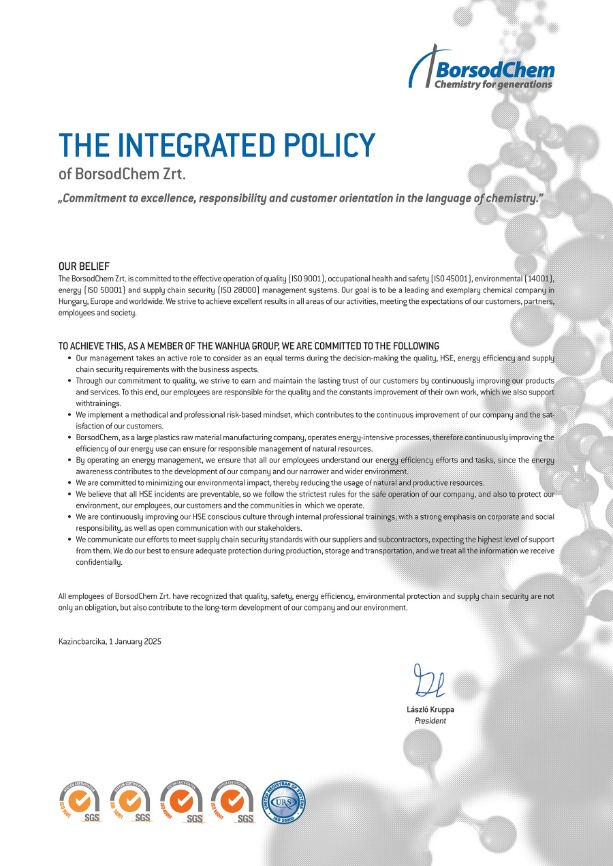 Our Integrated Policy